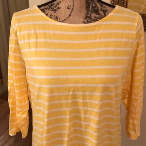 Striped 3/4 sleeve top
